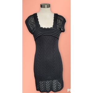 BCBGMAXAZRIA Black Knitting dress size S
